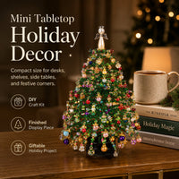 Beaded DIY Christmas Tree Kit with Warm Lights