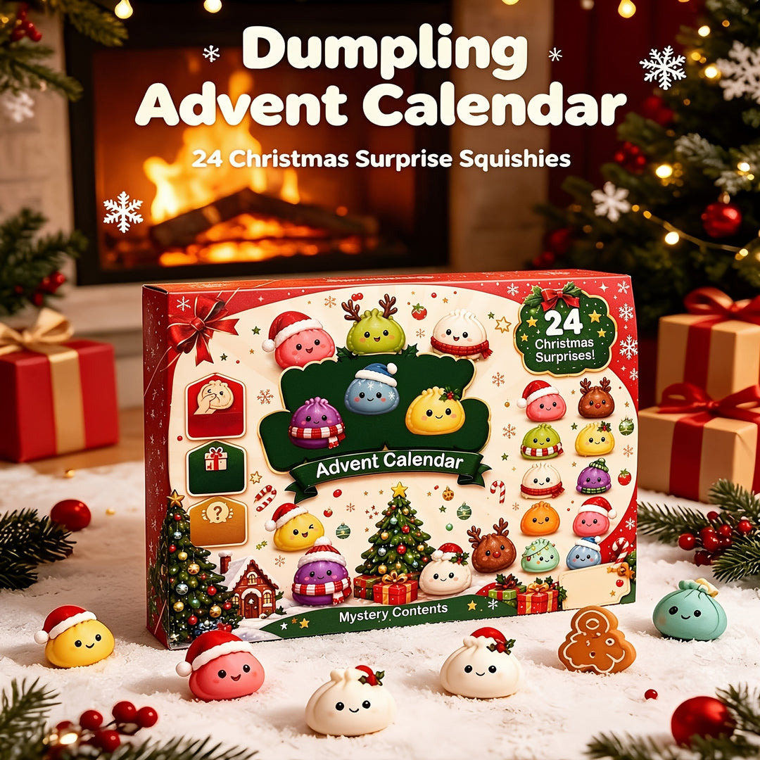 24pcs Christmas Squishy Dumpling Advent Calendar
