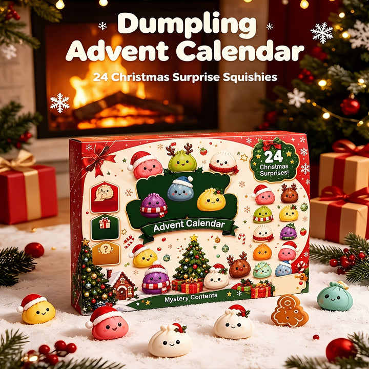 24pcs Christmas Squishy Dumpling Advent Calendar