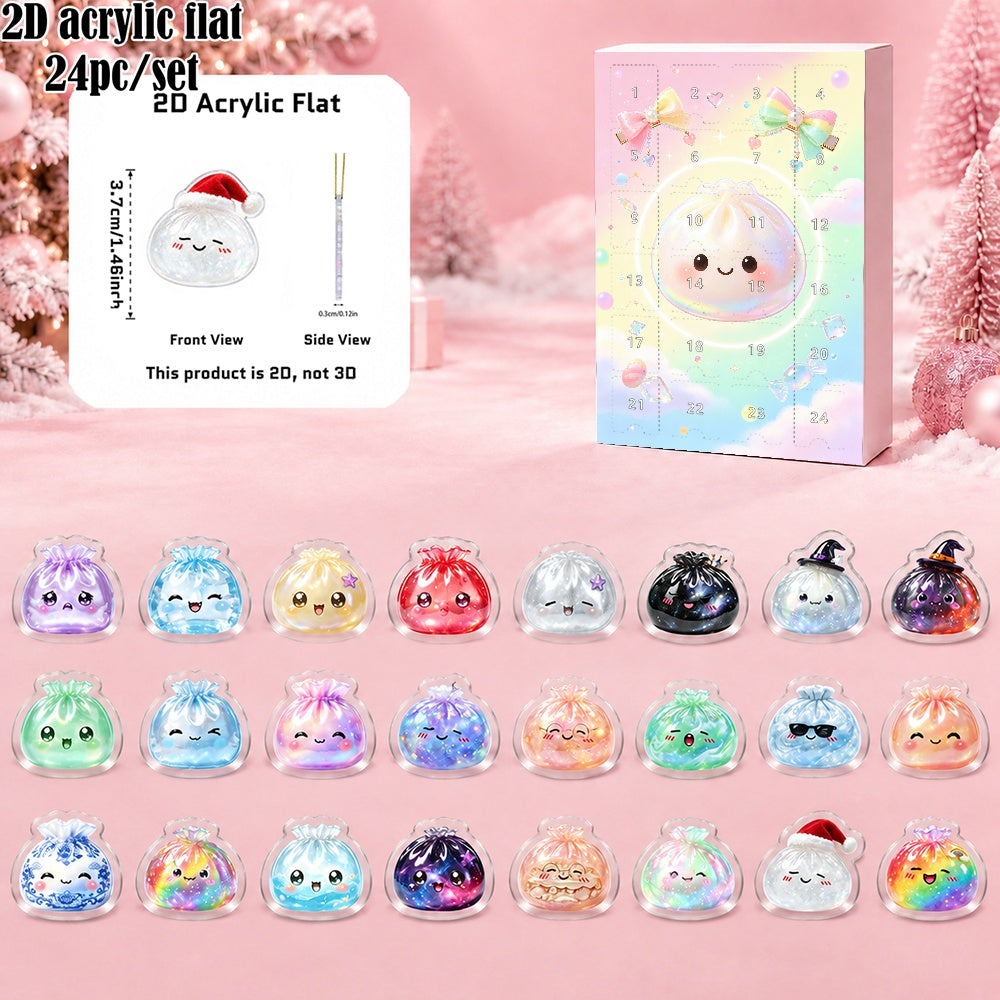 24pcs/Set Dumpling Ornament Advent Calendar