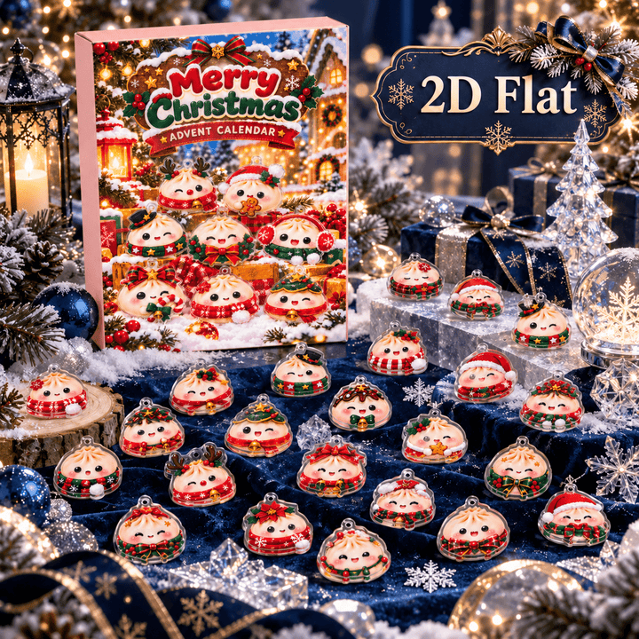 24pcs Christmas Dumpling Acrylic Ornament Advent Calendar