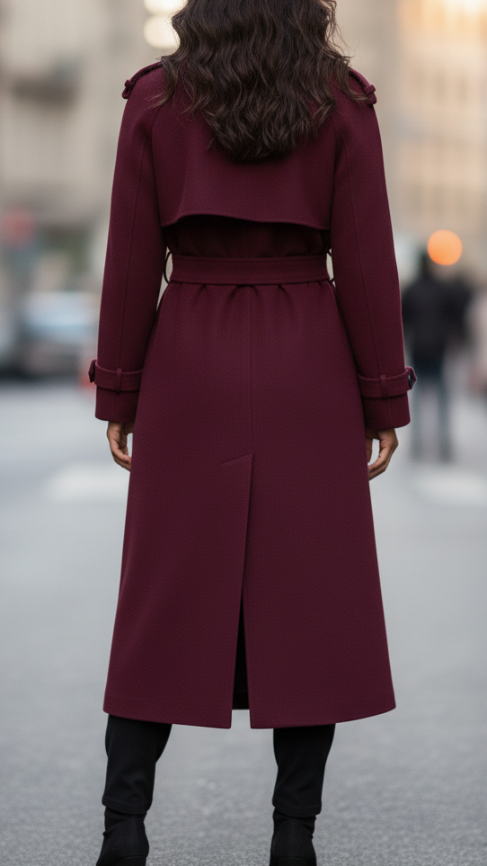 Aisha | Women’s Waist Tie Belt Trench Coat