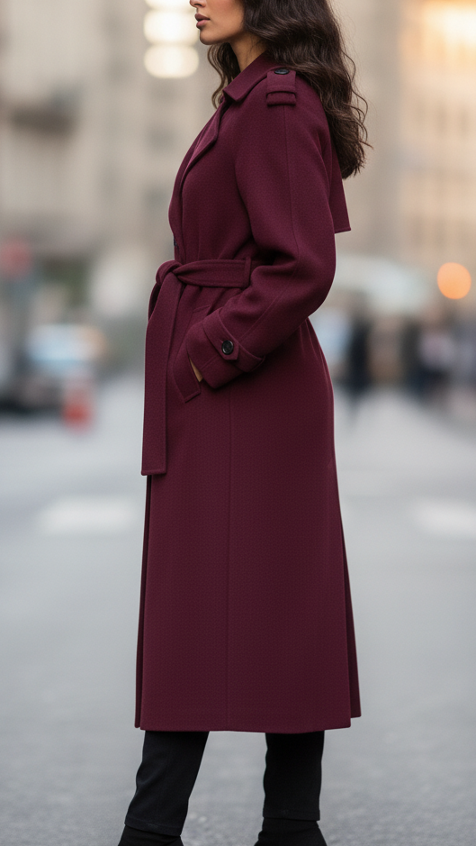 Aisha | Women’s Waist Tie Belt Trench Coat