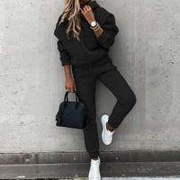 Eliza | Women's Relaxed Ribbed CuffsHoodie Tracksuit