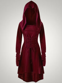 Olive | Women's Gothic Hooded Halloween Costume Dress