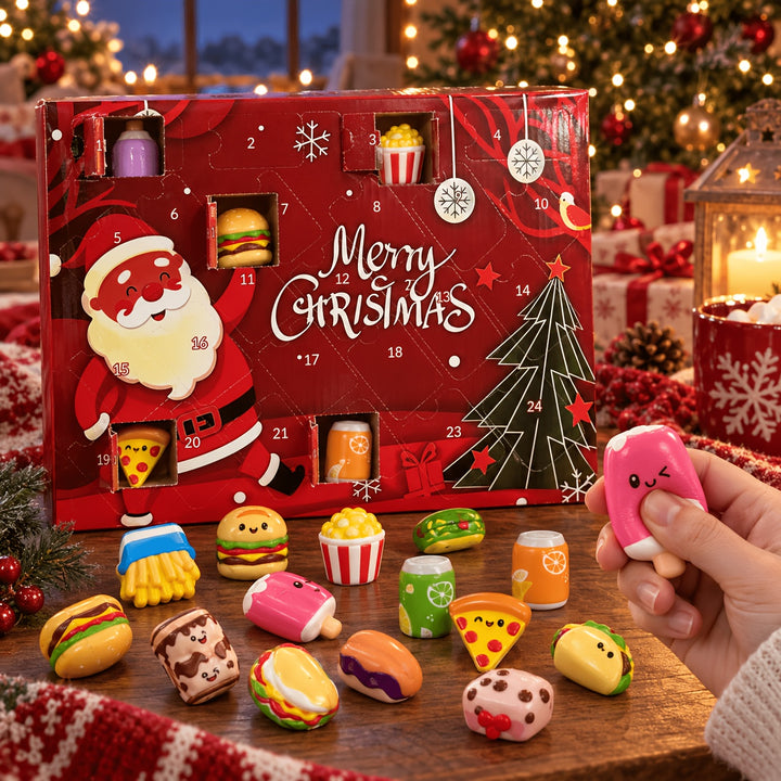 Christmas Squeeze Squishy Food Advent Calendar