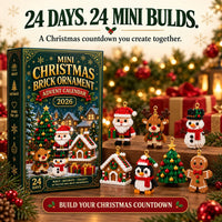 Festive Mini Christmas Brick Ornament Advent Calendar