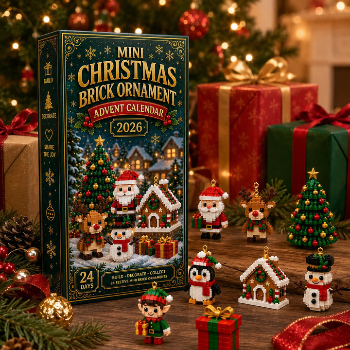 Festive Mini Christmas Brick Ornament Advent Calendar