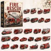 Fire Truck Advent Calendar with 24 Unique Rescue Vehicles