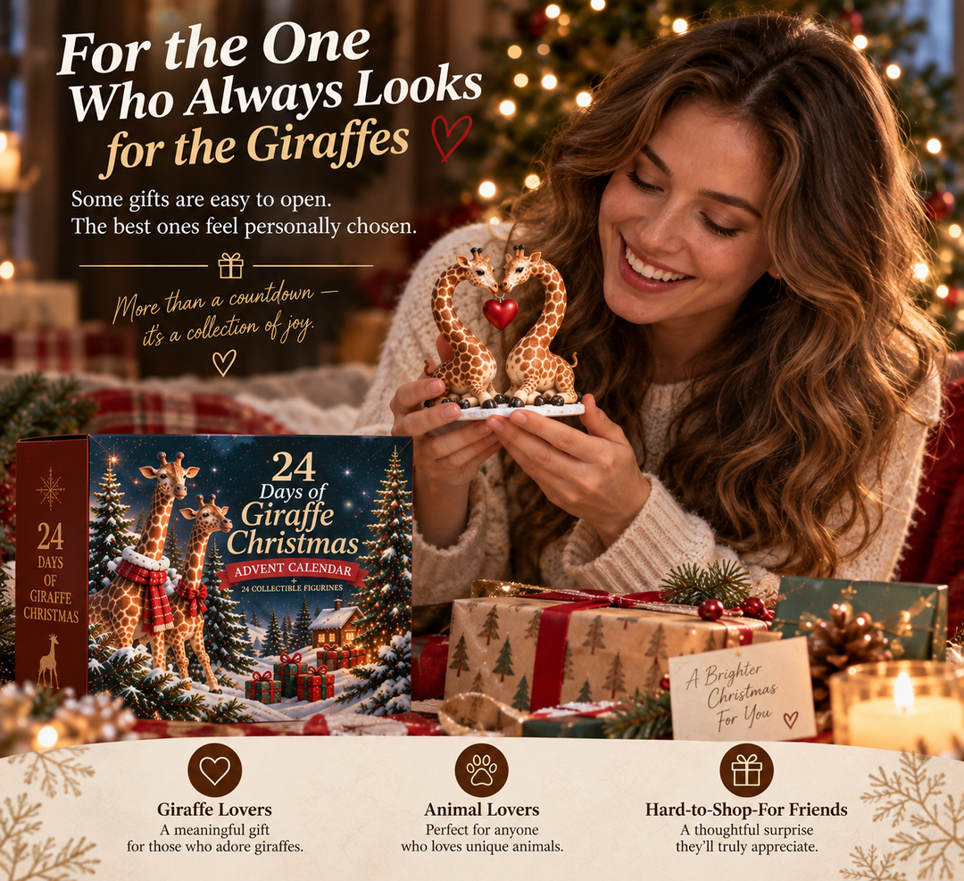 Giraffe Advent Calendar with 24 Collectible Figurines