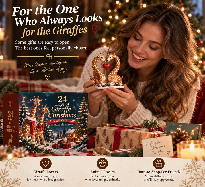Giraffe Advent Calendar with 24 Collectible Figurines