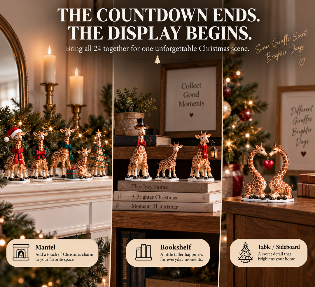 Giraffe Advent Calendar with 24 Collectible Figurines