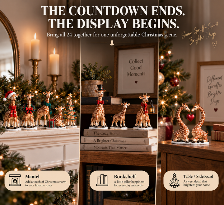Giraffe Advent Calendar with 24 Collectible Figurines