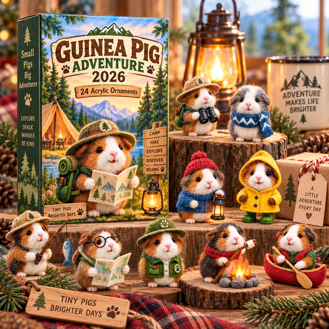 Guinea Pig Advent Calendar with 24 Ornaments
