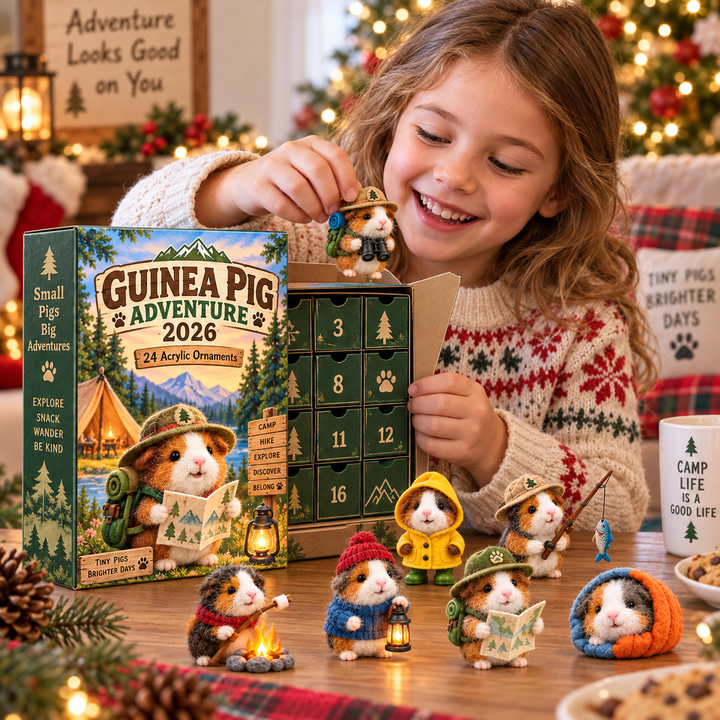 Guinea Pig Advent Calendar with 24 Ornaments