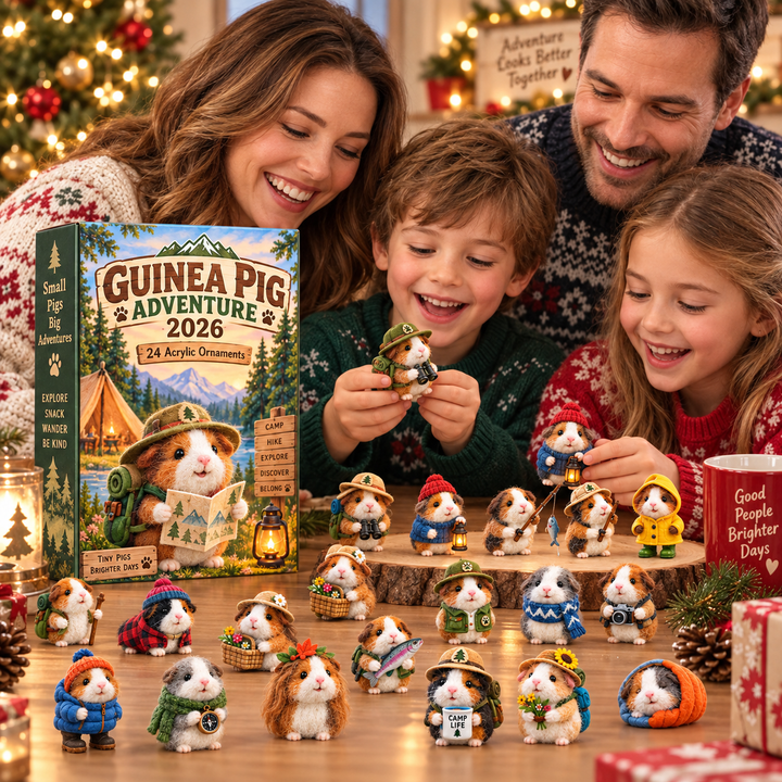 Guinea Pig Advent Calendar with 24 Ornaments