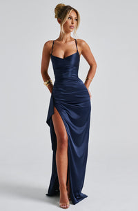 Hadley | Women's Elegant Satin Evening Dress