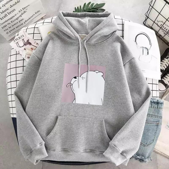 Grau mit Aufdruck