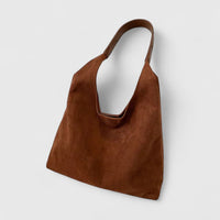 Women's Spacious Suede Tote Bag