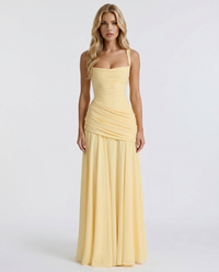 Brooklyn | Women's Square Neck Wedding Guest Maxi Dress