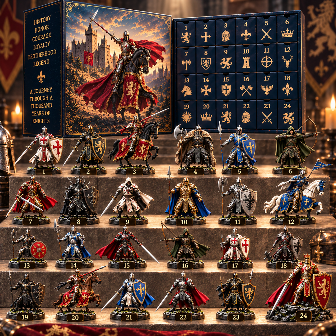 Knight Advent Calendar - 24 Unique Medieval Warrior Figurines