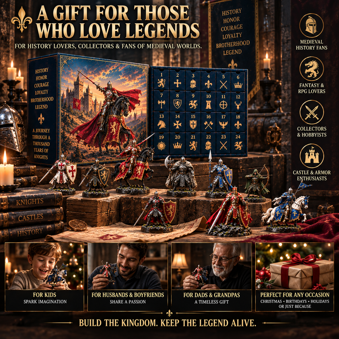 Knight Advent Calendar - 24 Unique Medieval Warrior Figurines