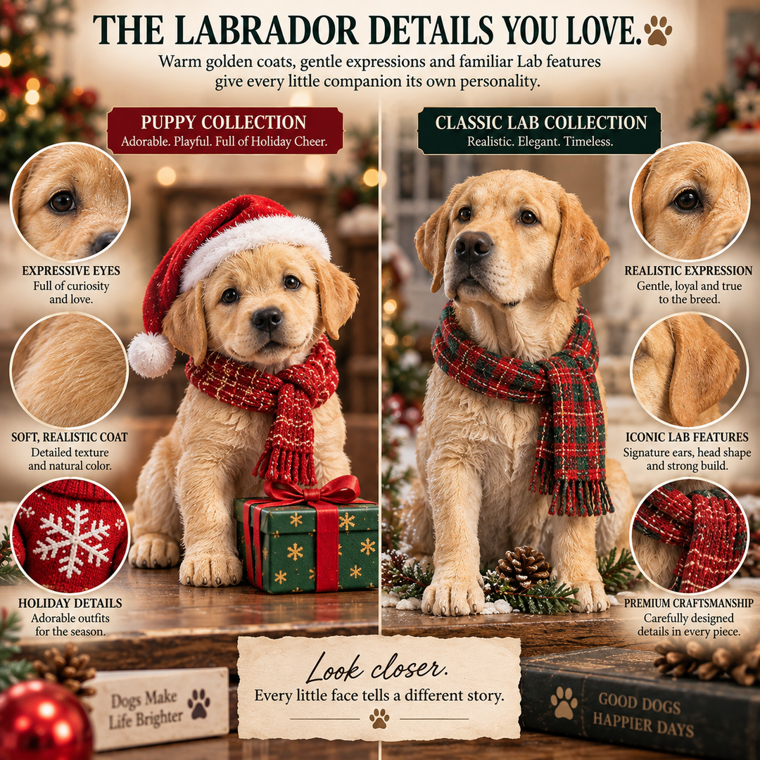 Labrador Advent Calendar - 24 Days Christmas Collectible Figurines