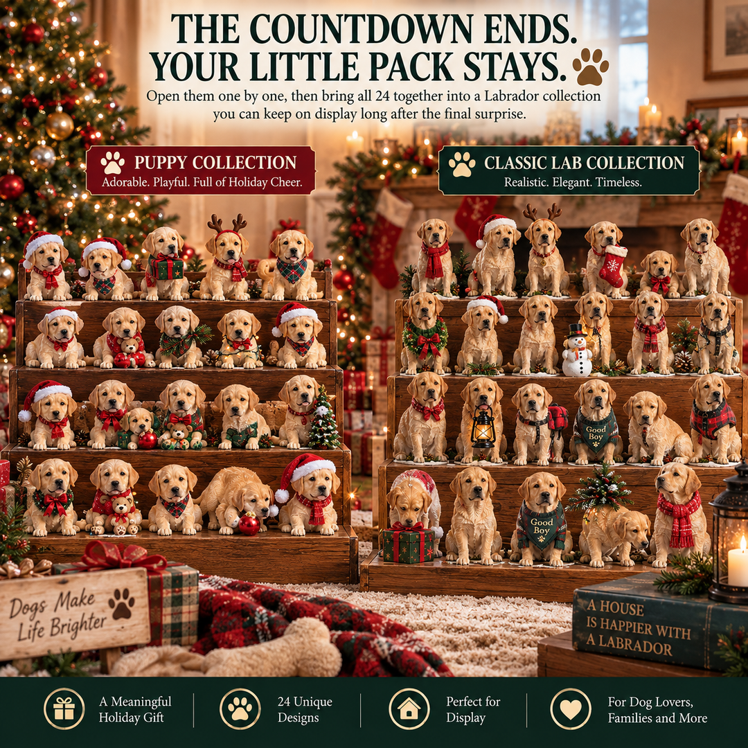 Labrador Advent Calendar - 24 Days Christmas Collectible Figurines