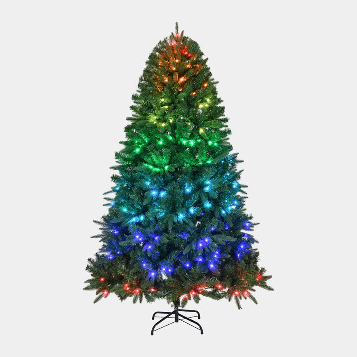 Led Artificial Christmas Tree with Color-Changing RGB Lights