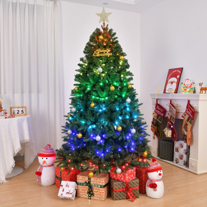 Led Artificial Christmas Tree with Color-Changing RGB Lights