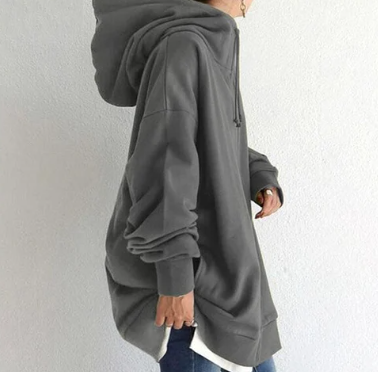 Lesley | Women's Long Zip Up Hoodie Relaxed Fit