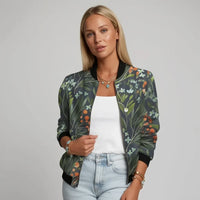 Lexi | Women's Casual Embroided Bomber Jacket