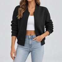 Lily | Women's Quilted Padded Zip Bomber Jacket