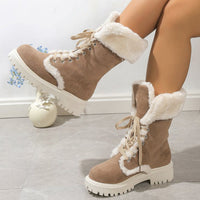 Lucy | Women's Winter Suede Faux Fur Boots