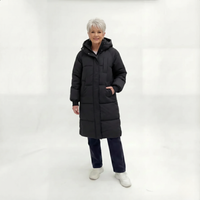 Ave | Women's Classic Hooded Long Puffer Jacket
