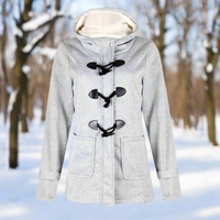 Madison | Women's Hooded Fleece Lined Duffle Coat