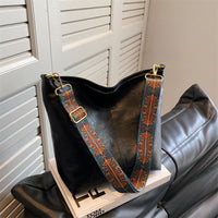 Women's Spacious Boho Leather Shoulder Bag