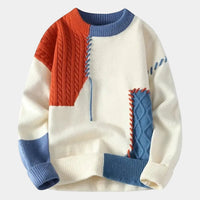 Piper | Women's Patchwork Cable Knit Sweater