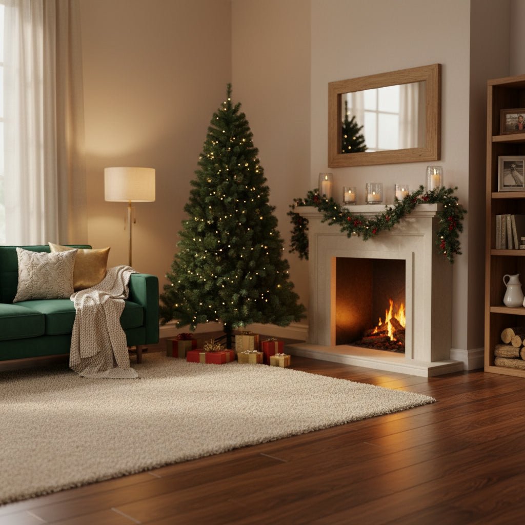Pre Lit Artificial Christmas Tree with Remote Control LED Lights