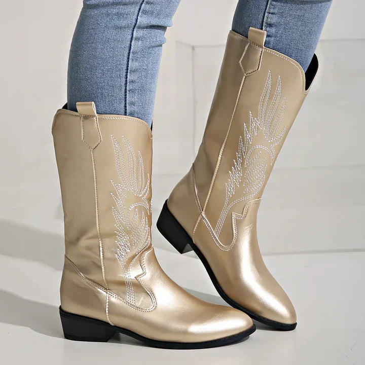 Beatrice | Women’s Mid Calf Western Cowboy Boots