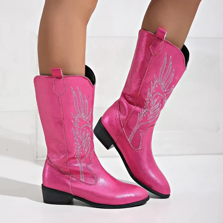 Beatrice | Women’s Mid Calf Western Cowboy Boots