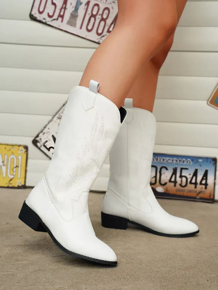 Beatrice | Women’s Mid Calf Western Cowboy Boots