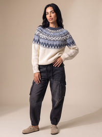 Rebecca | Women's Cozy Christmas Fair Isle Sweater