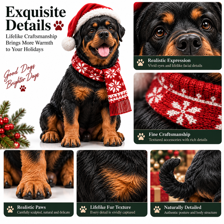 Rottweiler Advent Calendar with 24 Unique Figurines