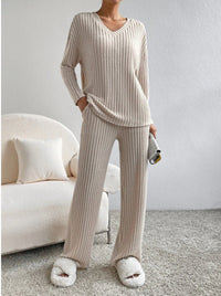 Samantha | Women's Comfort V-neck Two Piece Set