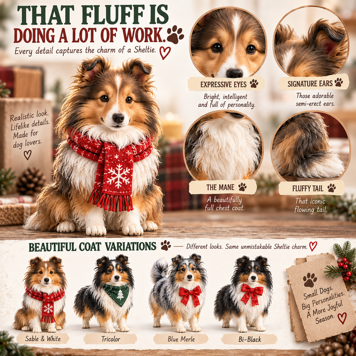 Sheltie Advent Calendar with 24 Charming Dog Figurines