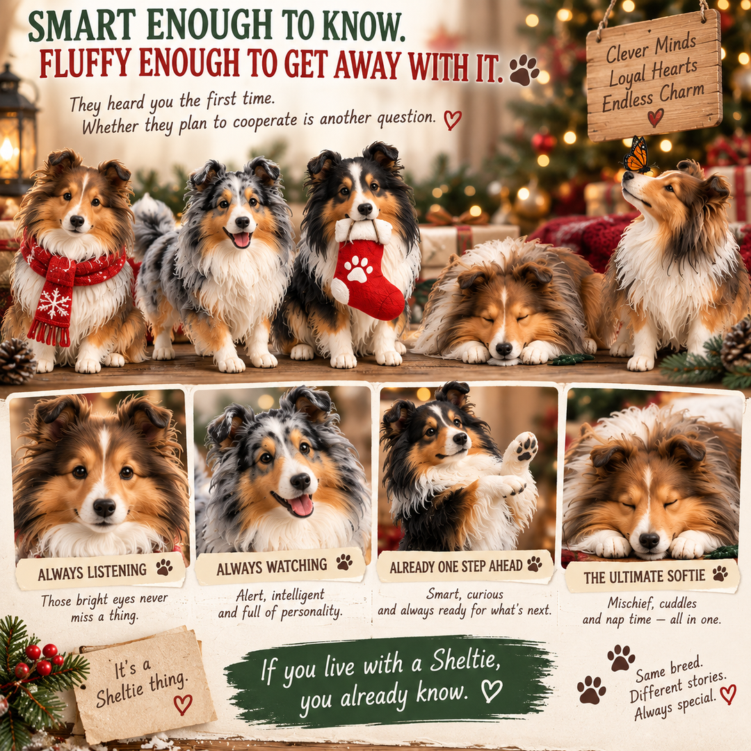 Sheltie Advent Calendar with 24 Charming Dog Figurines