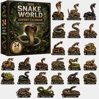 Snake Advent Calendar with 24 Unique Snake Species Collectibles