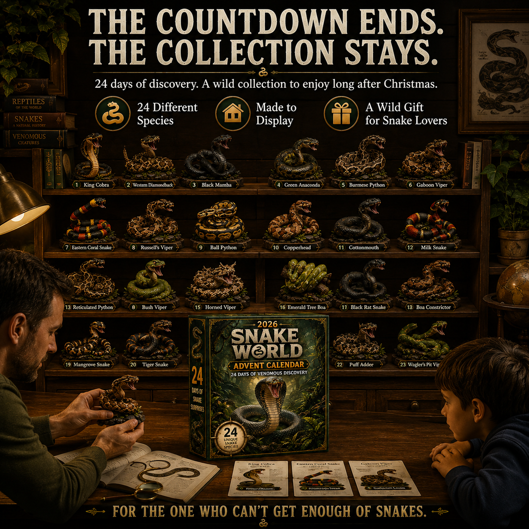 Snake Advent Calendar with 24 Unique Snake Species Collectibles