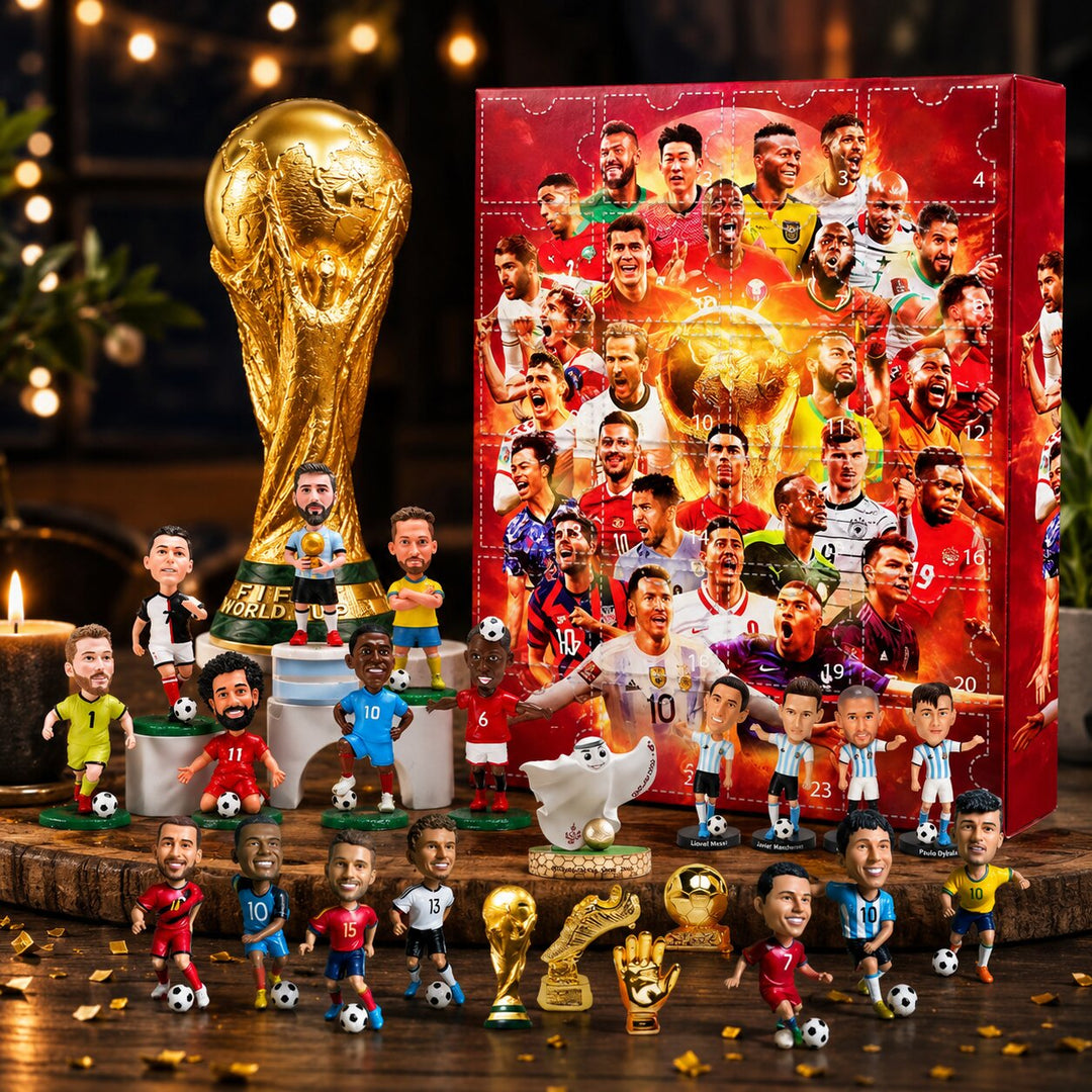 Soccer Advent Calendar with 24 Collectible Figurines